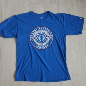 3/$30 Mens Element Blue Super Soft Tee Size L
